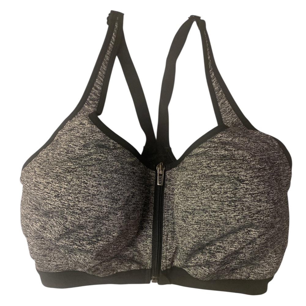 Victoria's Secret Black and Gray Sports Bra GUC 32DDD